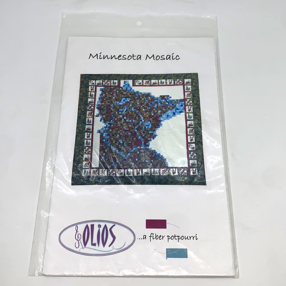 Olios Minnesota Mosaic Catherine J. Guy Quilt Pattern Approx. Size 68” x 69”